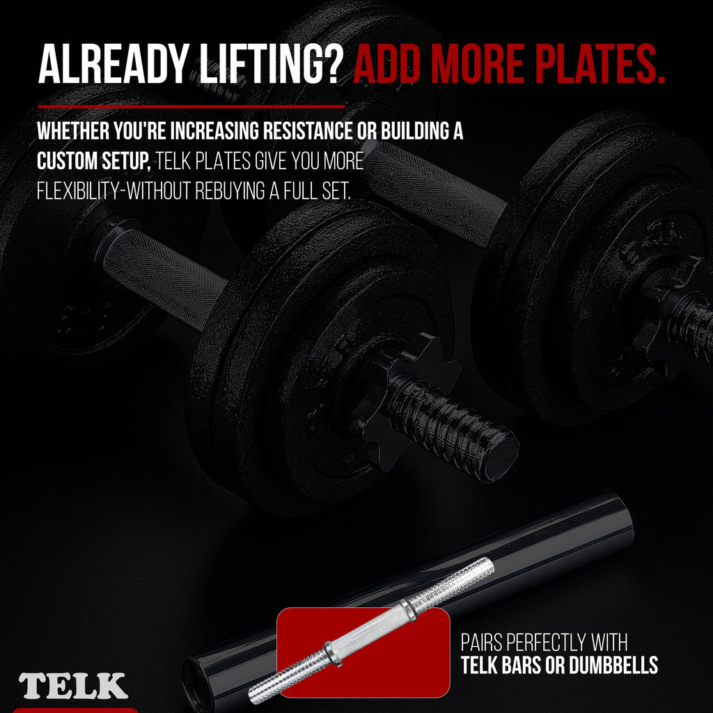 Adjustable Dumbbell Set with Cast Iron Plates E685