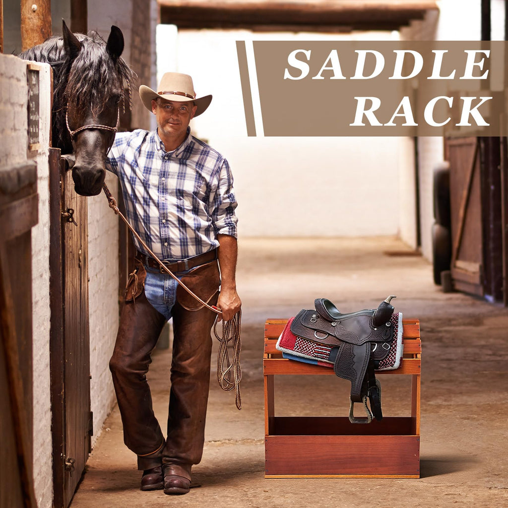 Pine Wood Saddle Rack Stand 20x12x20in J976881