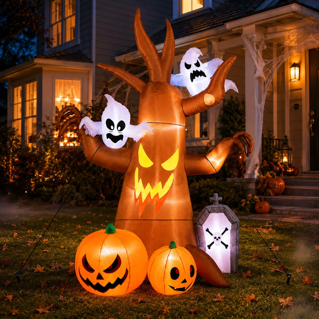 8FT Inflatable Ghost Tree Decoration T86701