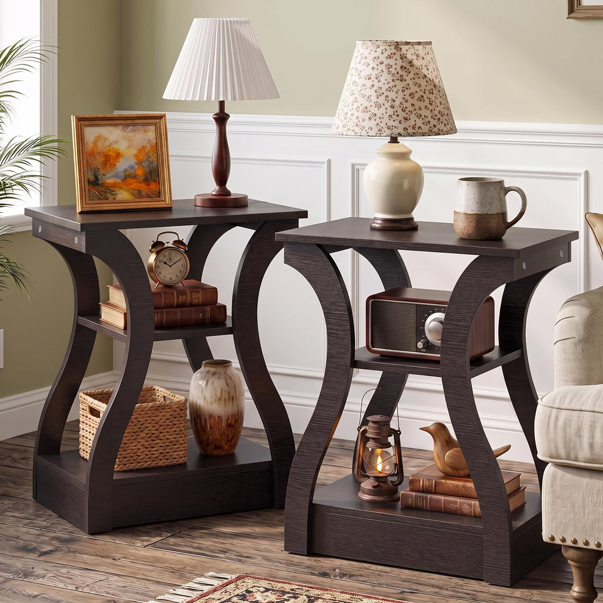 Brown End Tables Set of 2 P301040