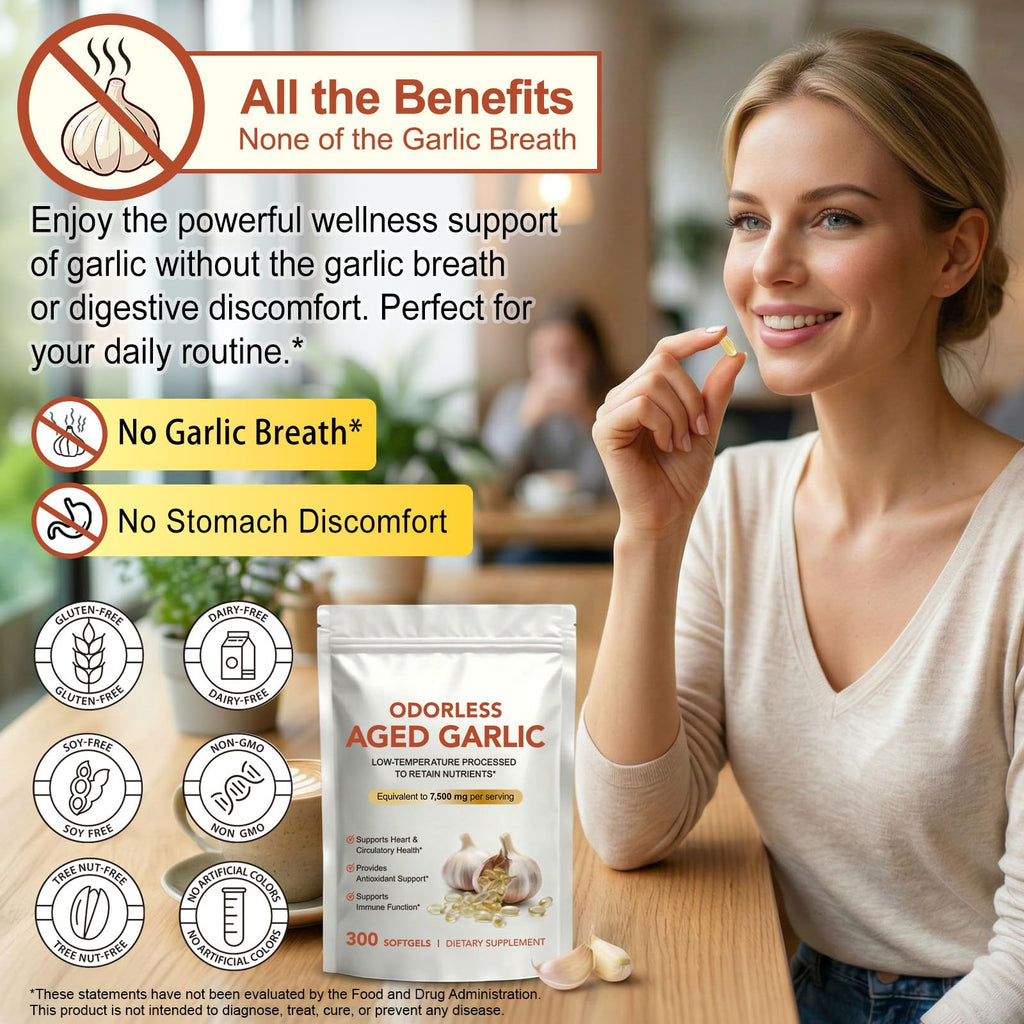 Aged Garlic Extract Capsules 15:1 Concentrated Formula 2 Pack Z8965