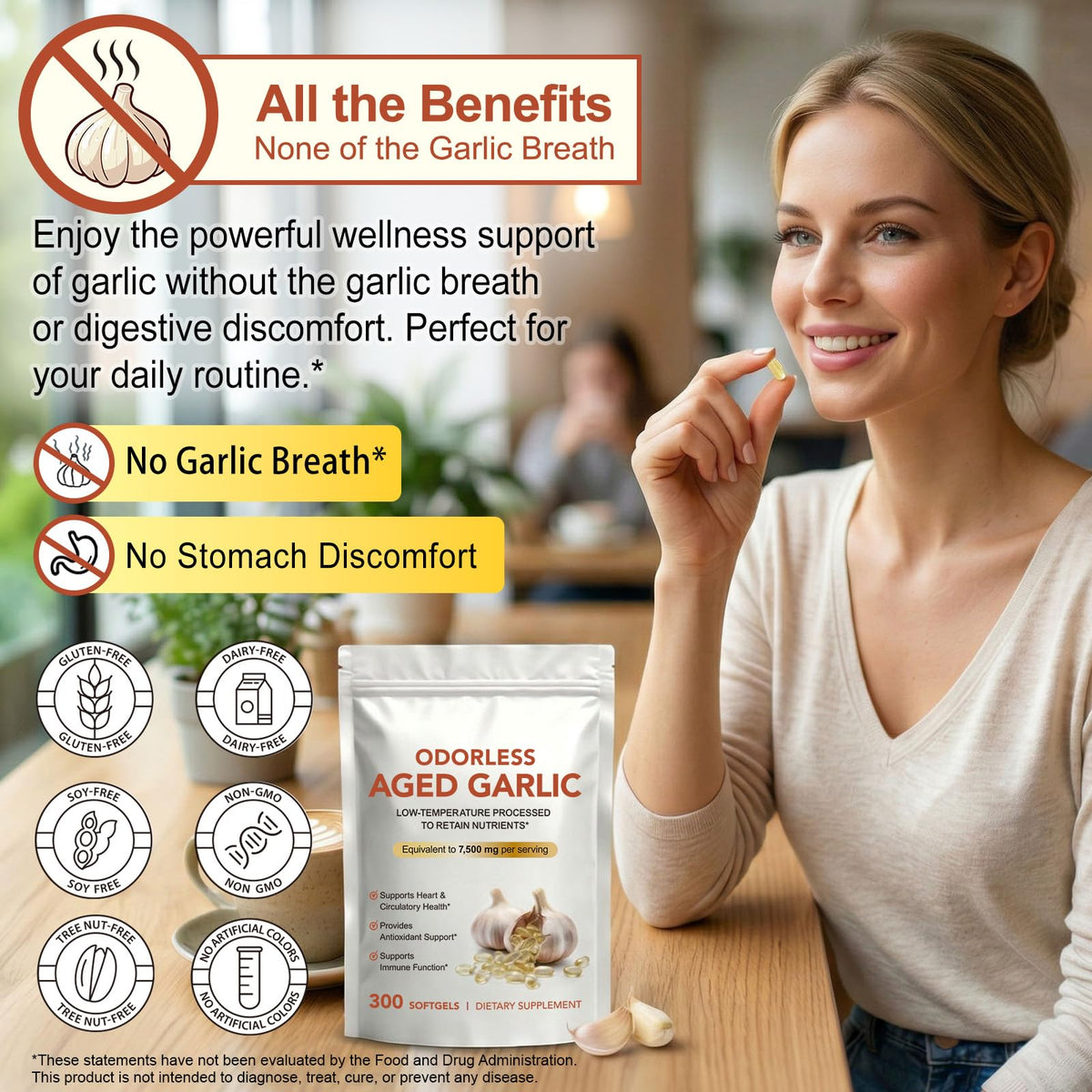 Aged Garlic Extract Capsules 15:1 Concentrated Formula 2 Pack Z8965