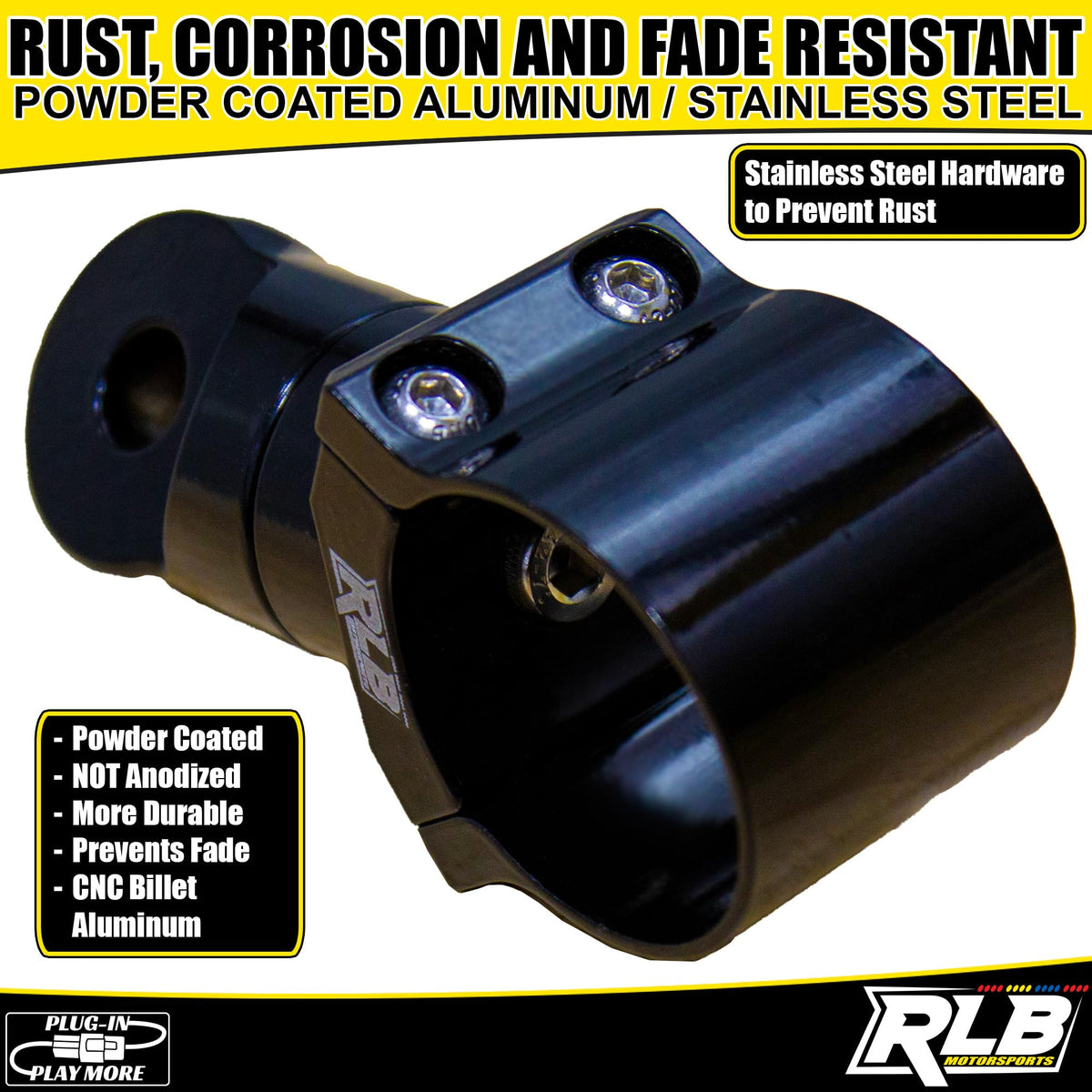 1.875" Whip Light Flag or Roll Bar Mount UTV Accessories K4017