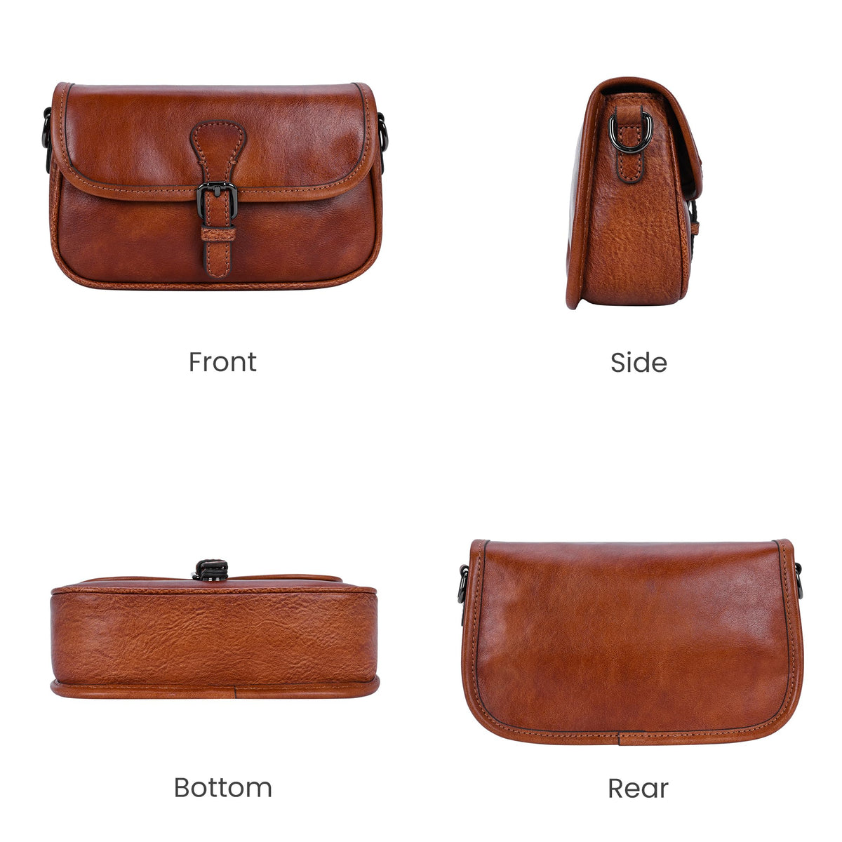 Leather Small Crossbody Bag Z199