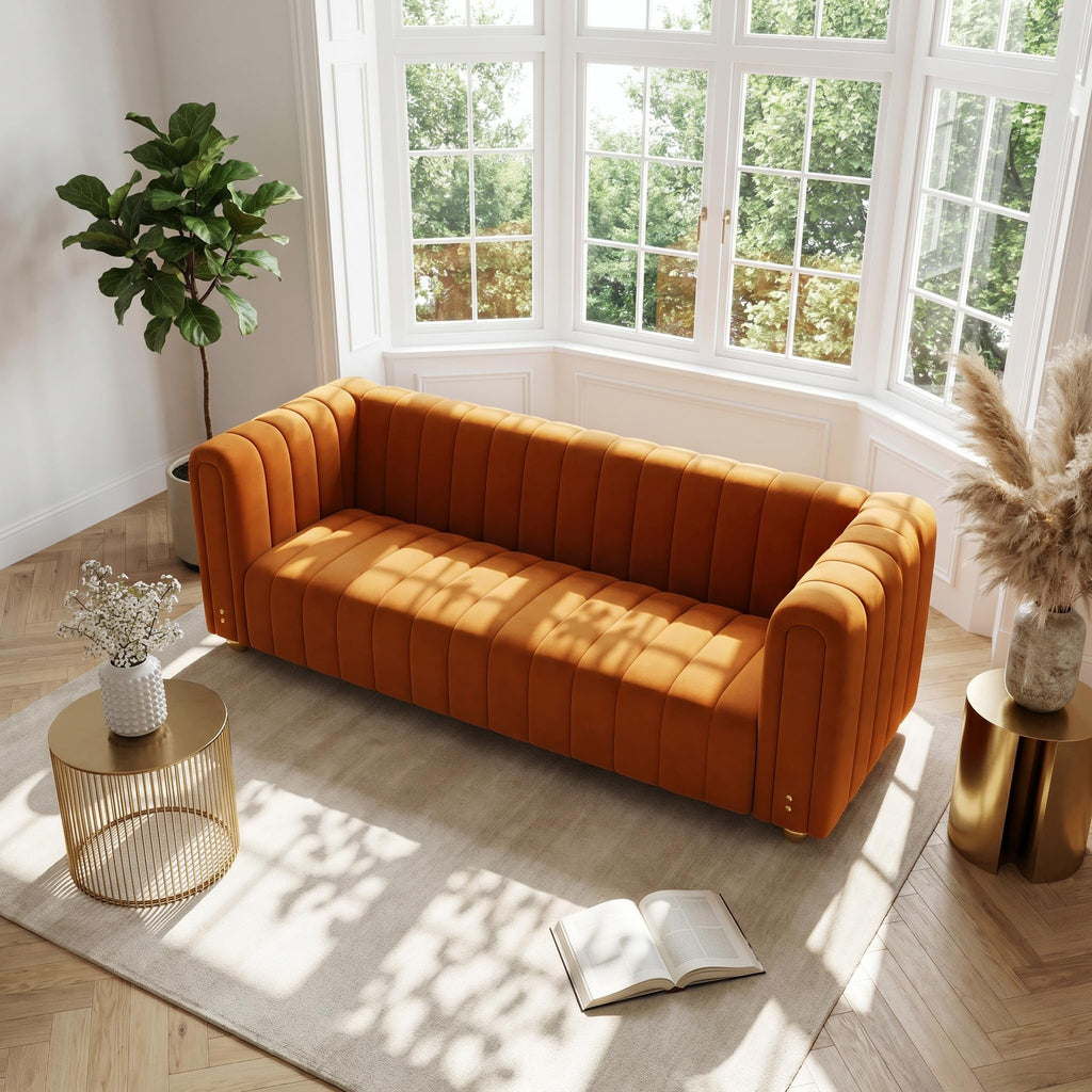 81" Velvet Sofa for 3 Person Y737424