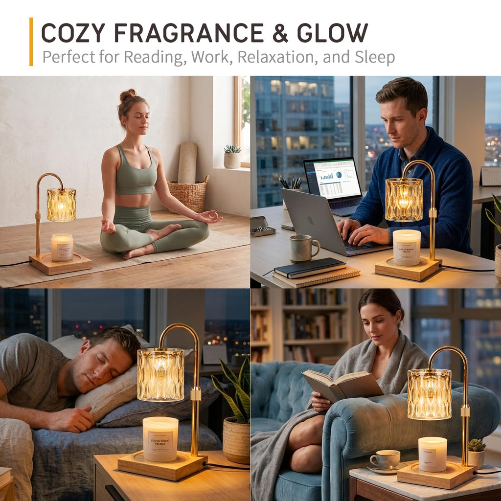 Adjustable Dimmable Candle Warmer Lamp with Timer E471668