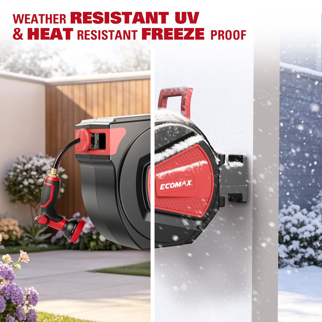 Retractable Garden Hose Reel 1/2" x 100 ft P132