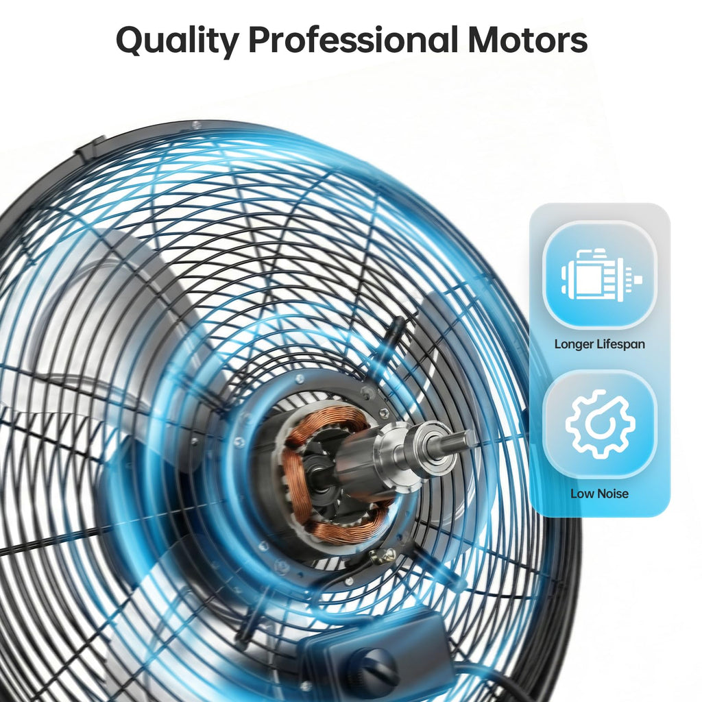 18 Inch Heavy Duty High Velocity Pedestal Fan Y276382