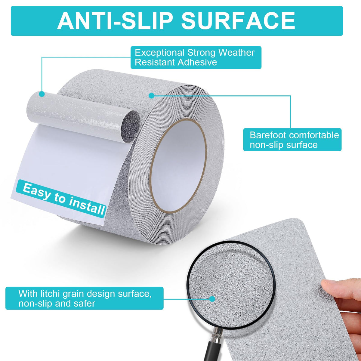 Anti Slip Waterproof Self Adhesive Rubber Tape D77006