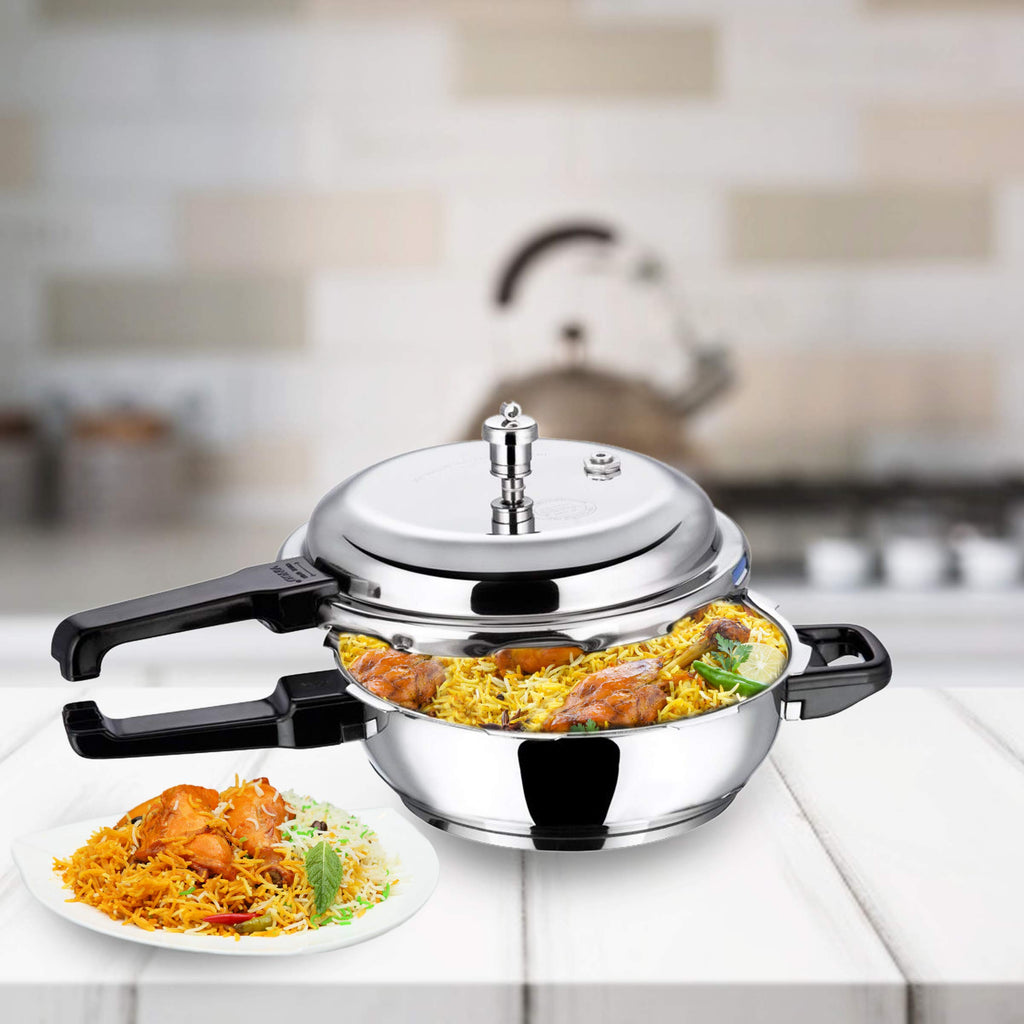 Stainless Steel Sandwich Bottom Pressure Pan Y638029