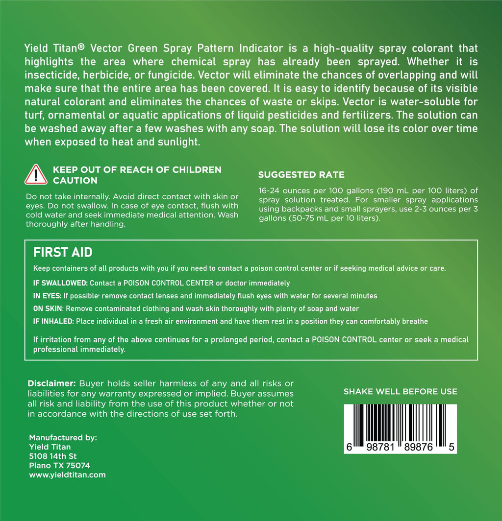 Non-Ionic Surfactant and Spray Pattern Indicator 8oz Each S74316