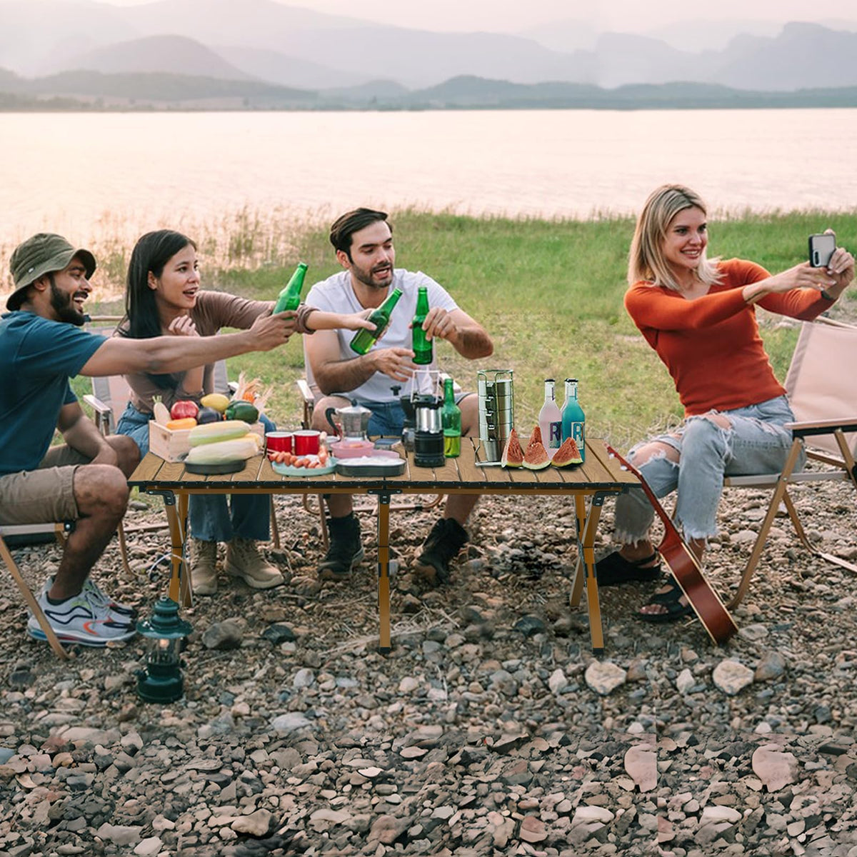 4Ft Aluminum Folding Camping Table O21200