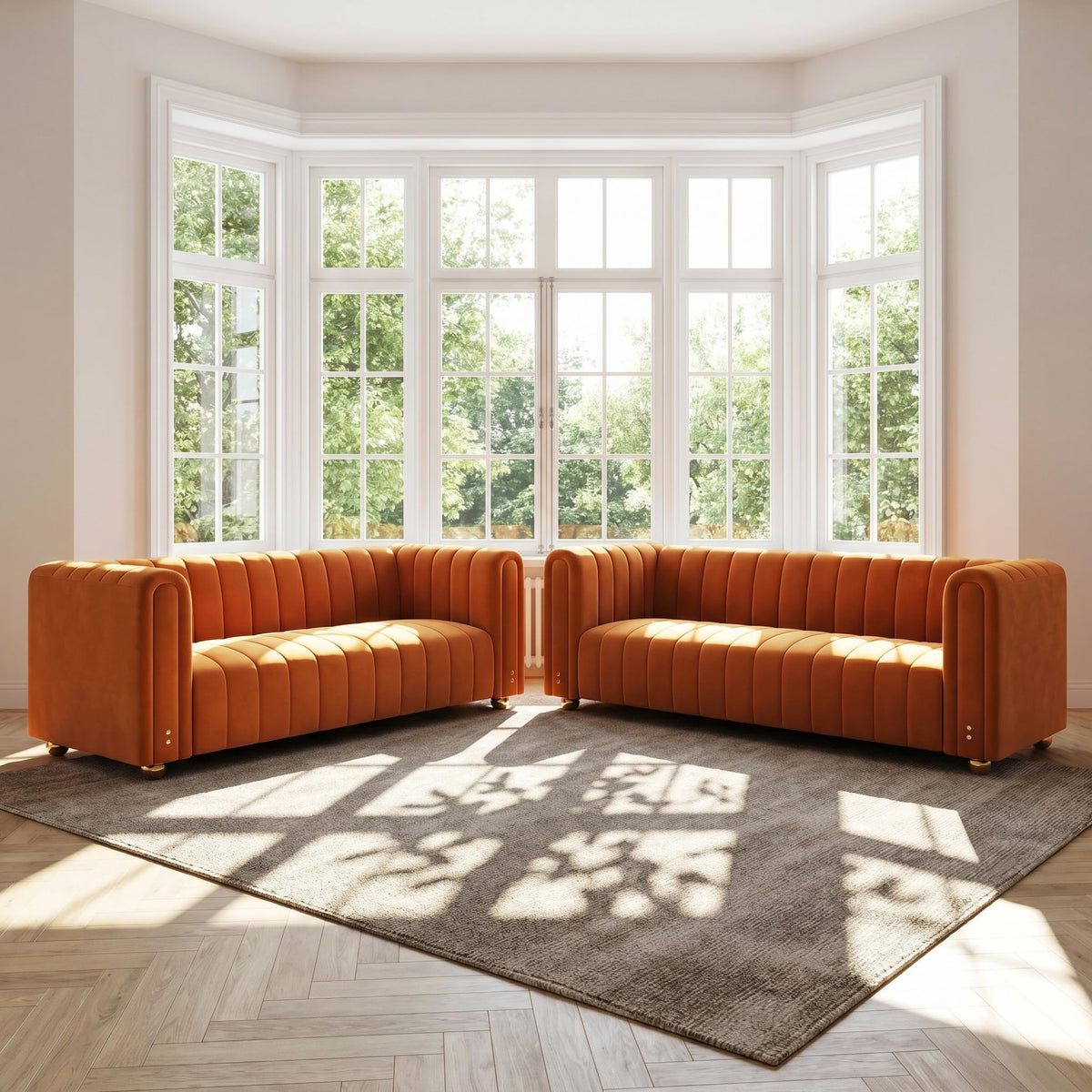 81" Velvet Sofa for 3 Person Y737424