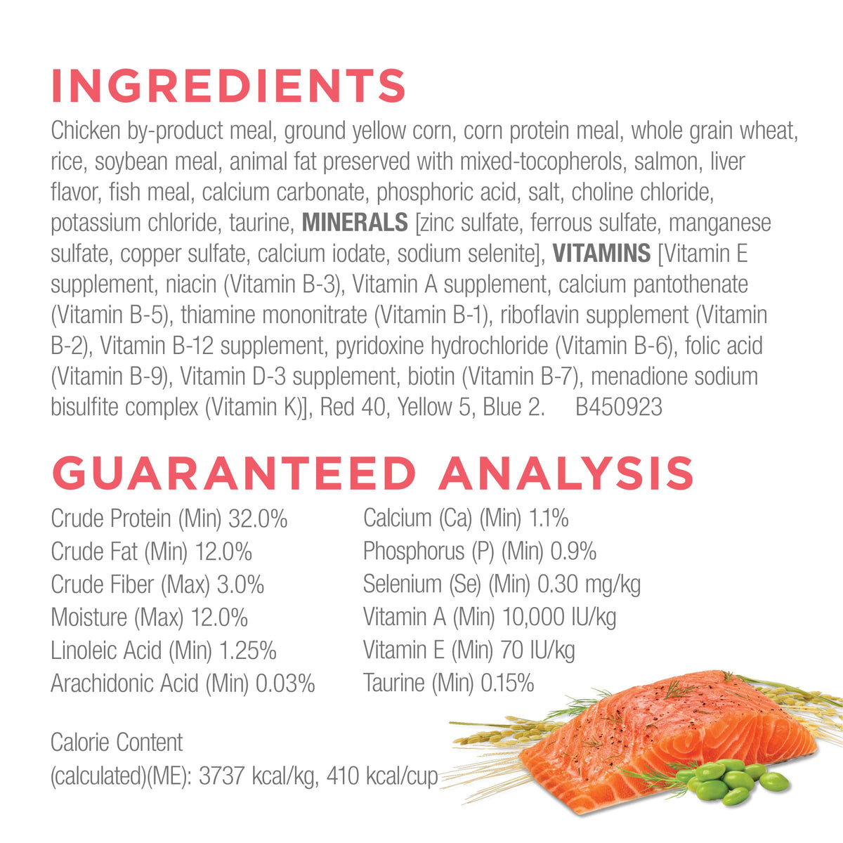 Salmon High Protein Dry Cat Food X3990