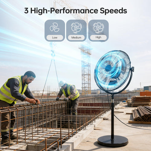 18 Inch Heavy Duty High Velocity Pedestal Fan Y276382