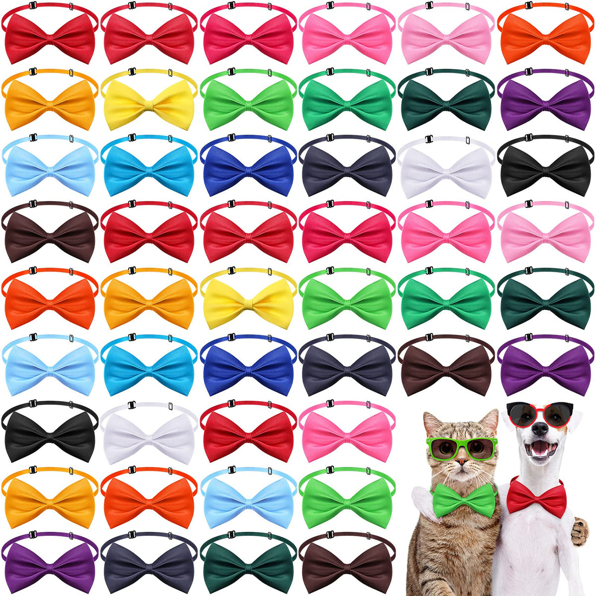 200 Pcs Adjustable Dog Bow Ties M753566