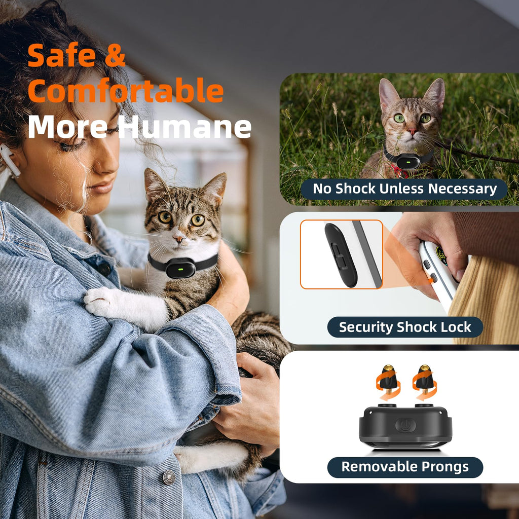 Ultra-Small Cat Training Collar with Remote, Waterproof, Rechargeable H73479