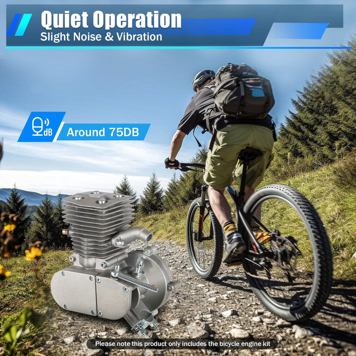 100CC 2-Stroke Air-Cooling Bicycle Engine Kit Z10847