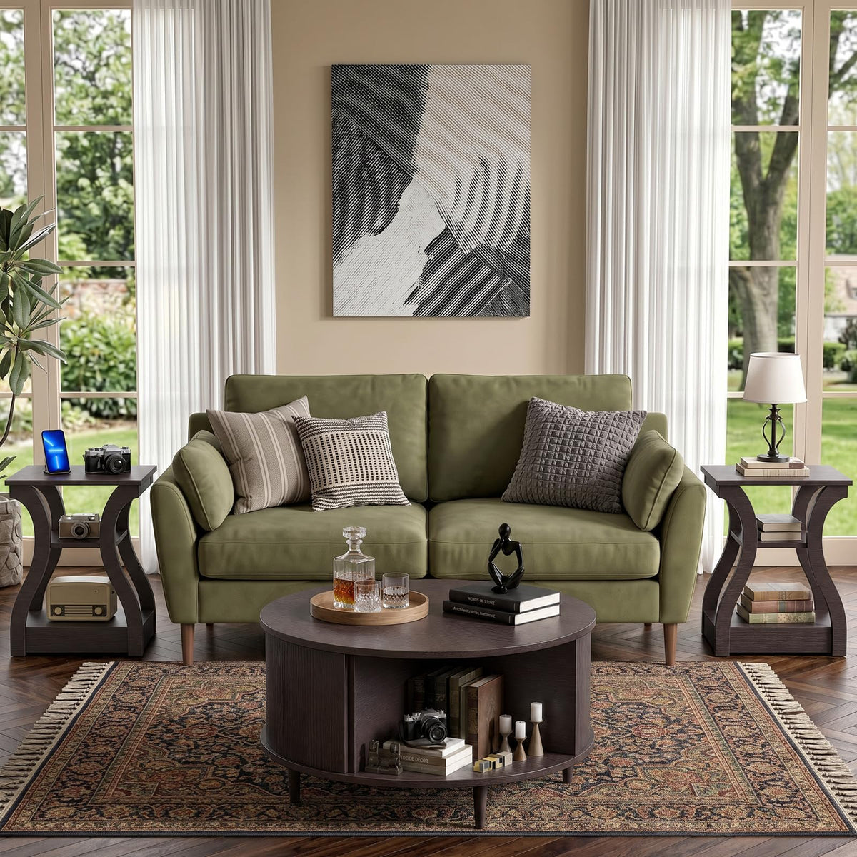 Brown End Tables Set of 2 P301040