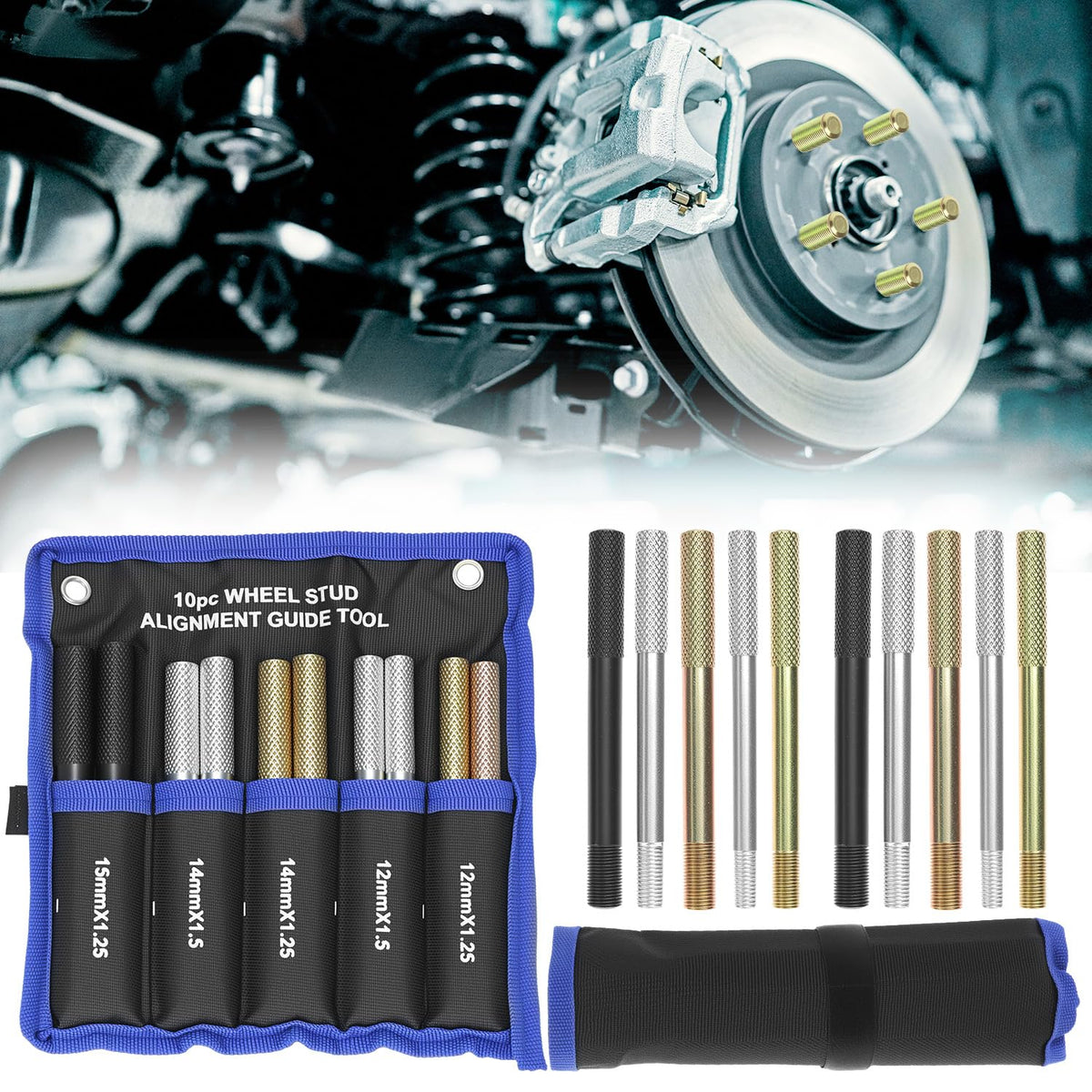 Set of 10 Alloy Steel Wheel Alignment Pin D290