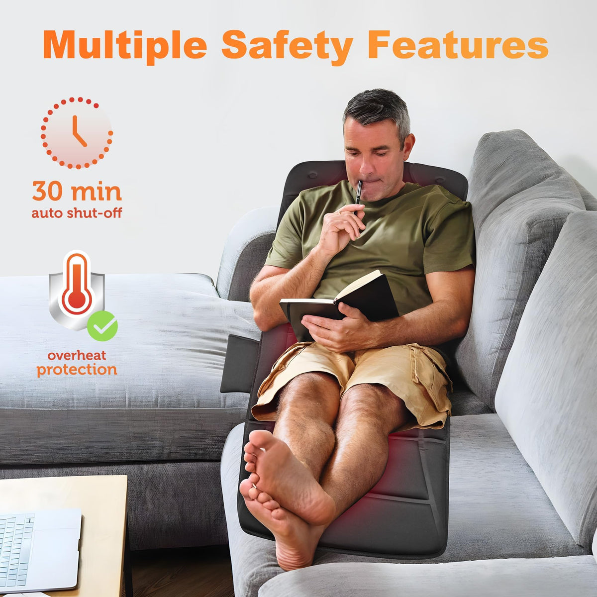 Full Body Massage Mat with Heat J734798