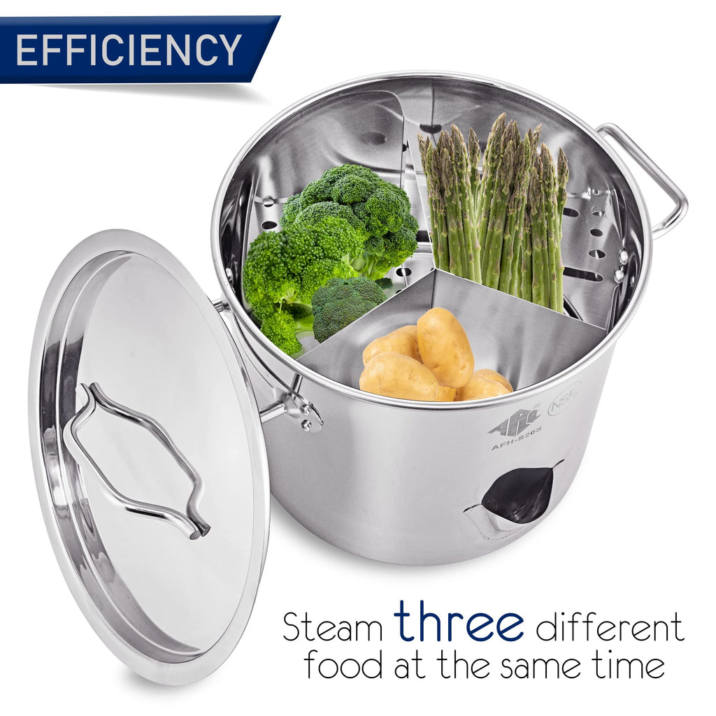 20QT Stainless Steel Tamale Steamer Pot R7046
