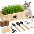 Cat Grass Kit Indoor Non-GMO Wheatgrass Seeds Growing Set T6477