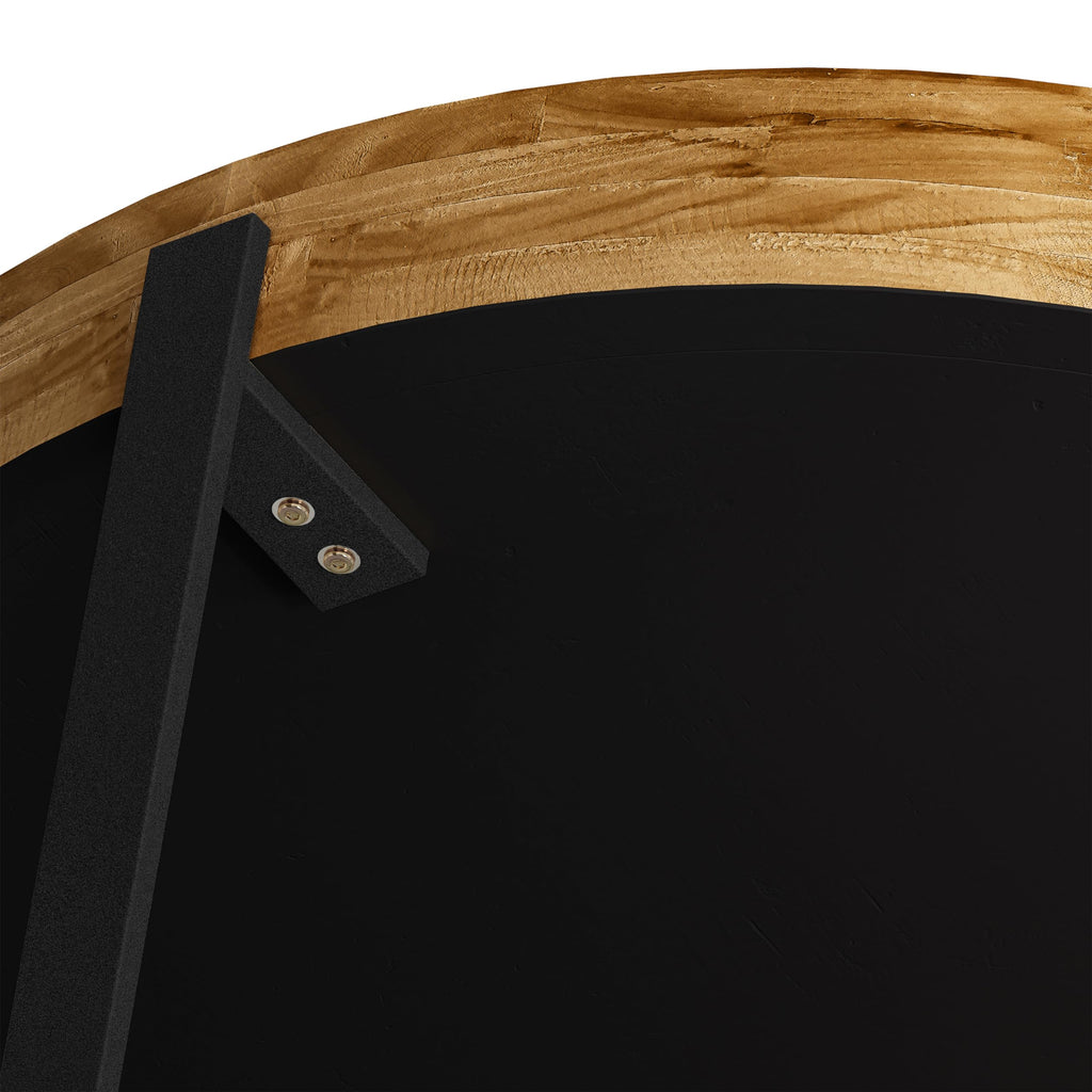 34" Round Coffee Table with Metal Base I913