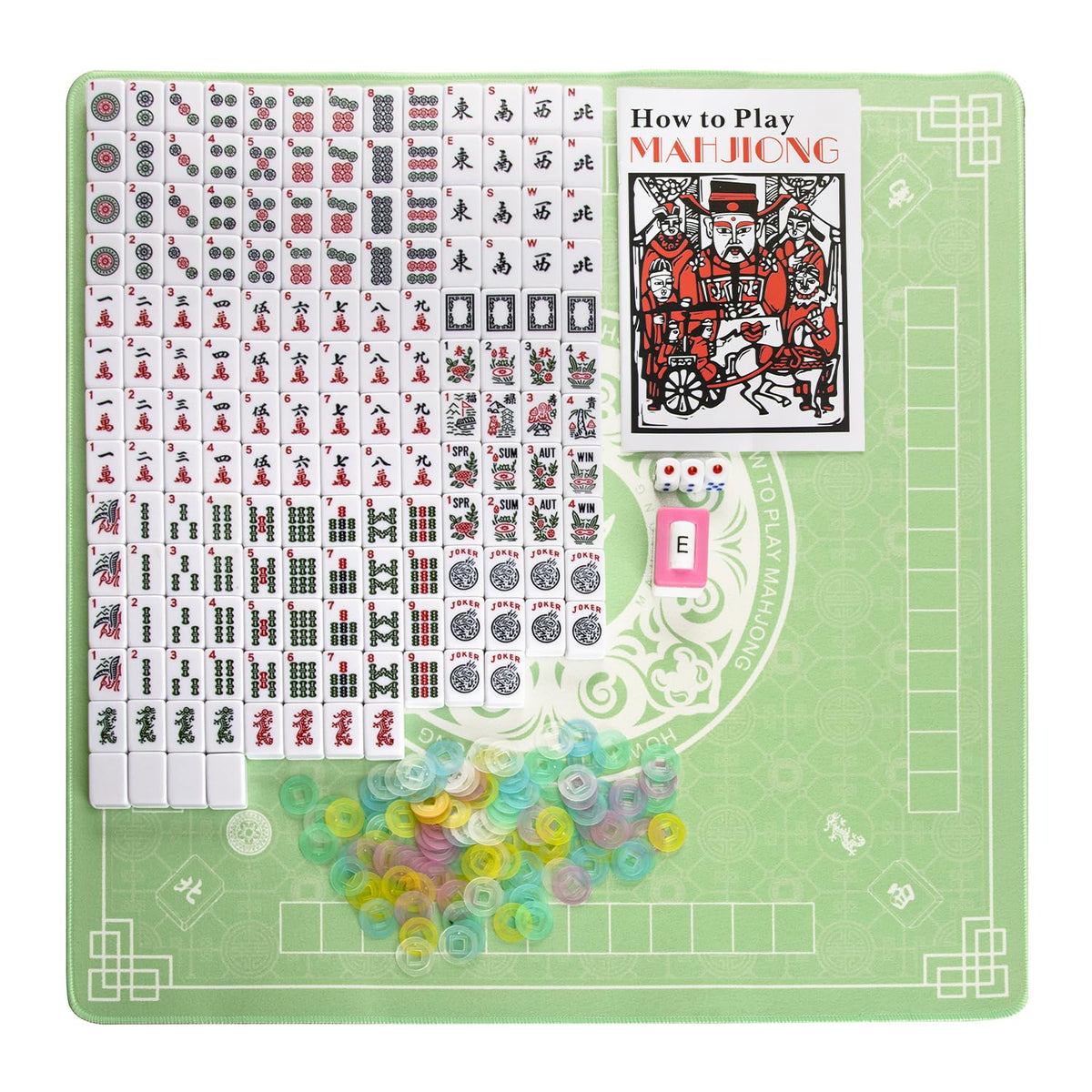 American Mahjong Set with Mat and Racks H843