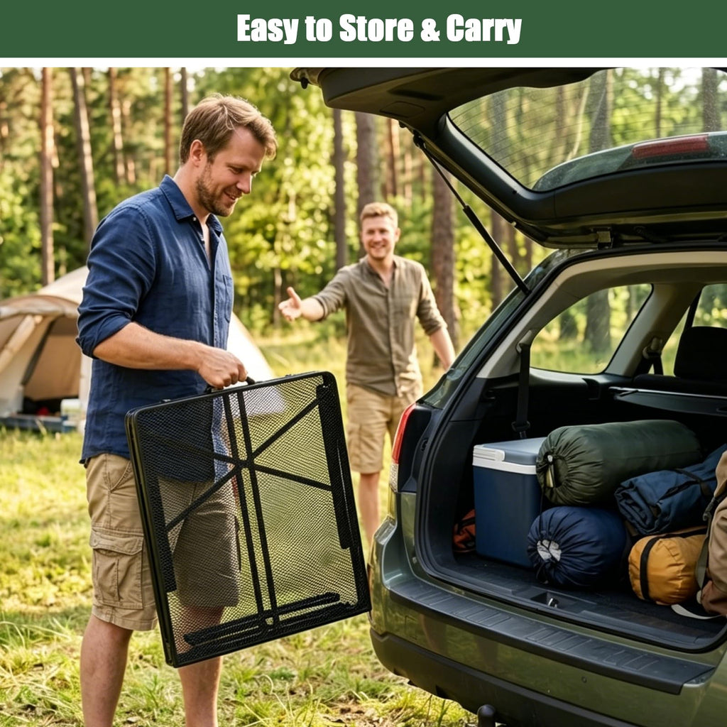 4Ft Metal Folding Camping Table D7941