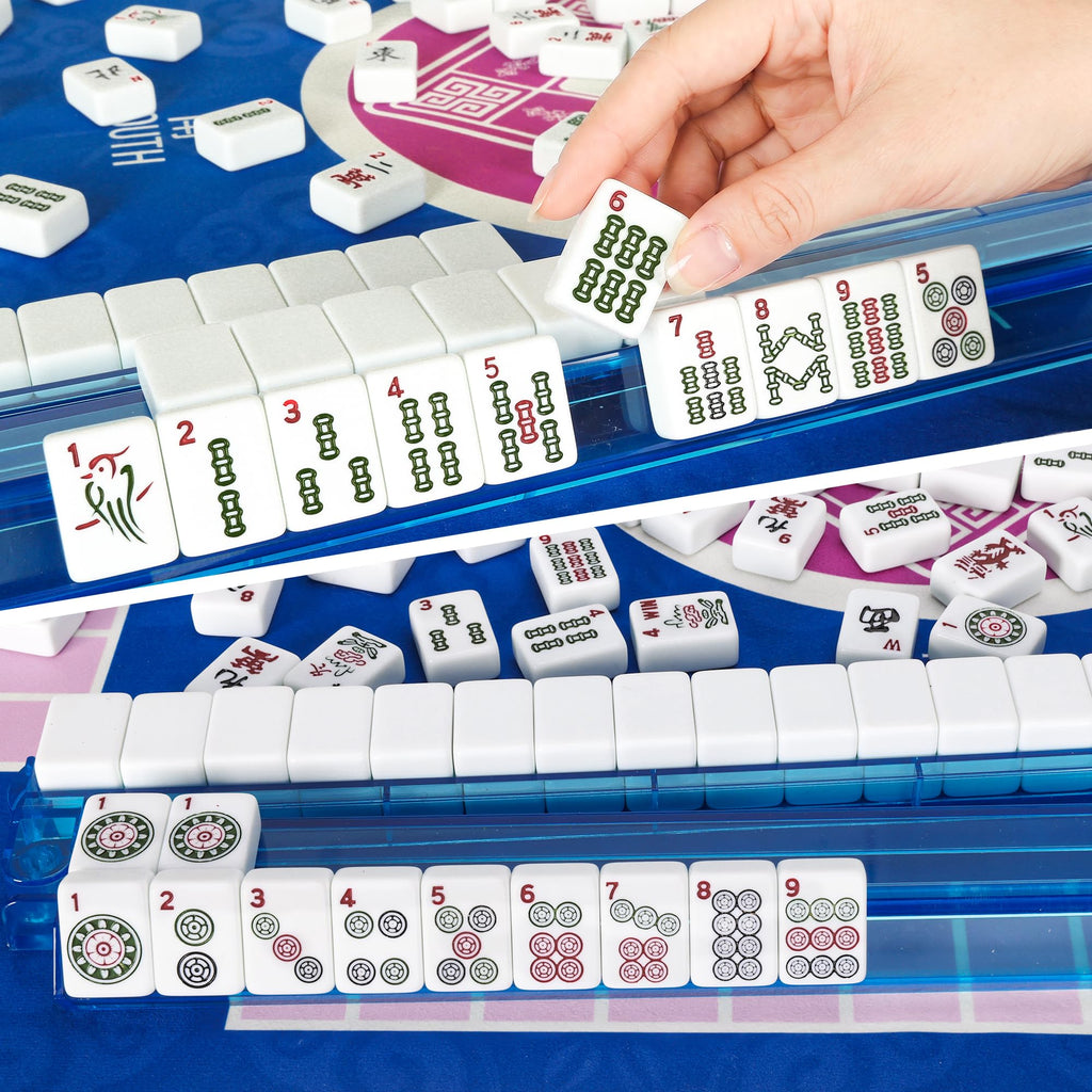 Mahjong Game Set with Racks, 166 Tiles & Bag Q603