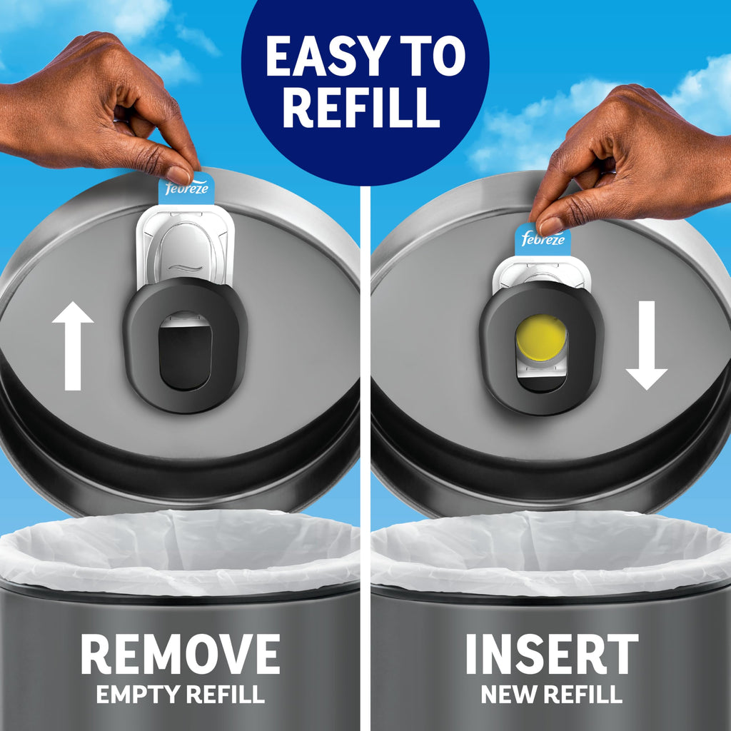 Can Air Freshener Stick-On Deodorizer, 2 Holders + 2 Refills K9301