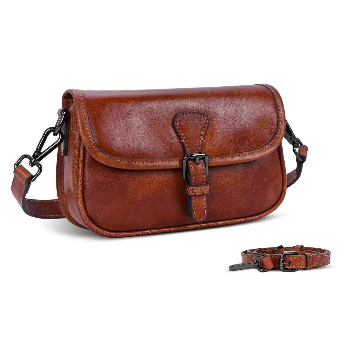 Leather Small Crossbody Bag Z199
