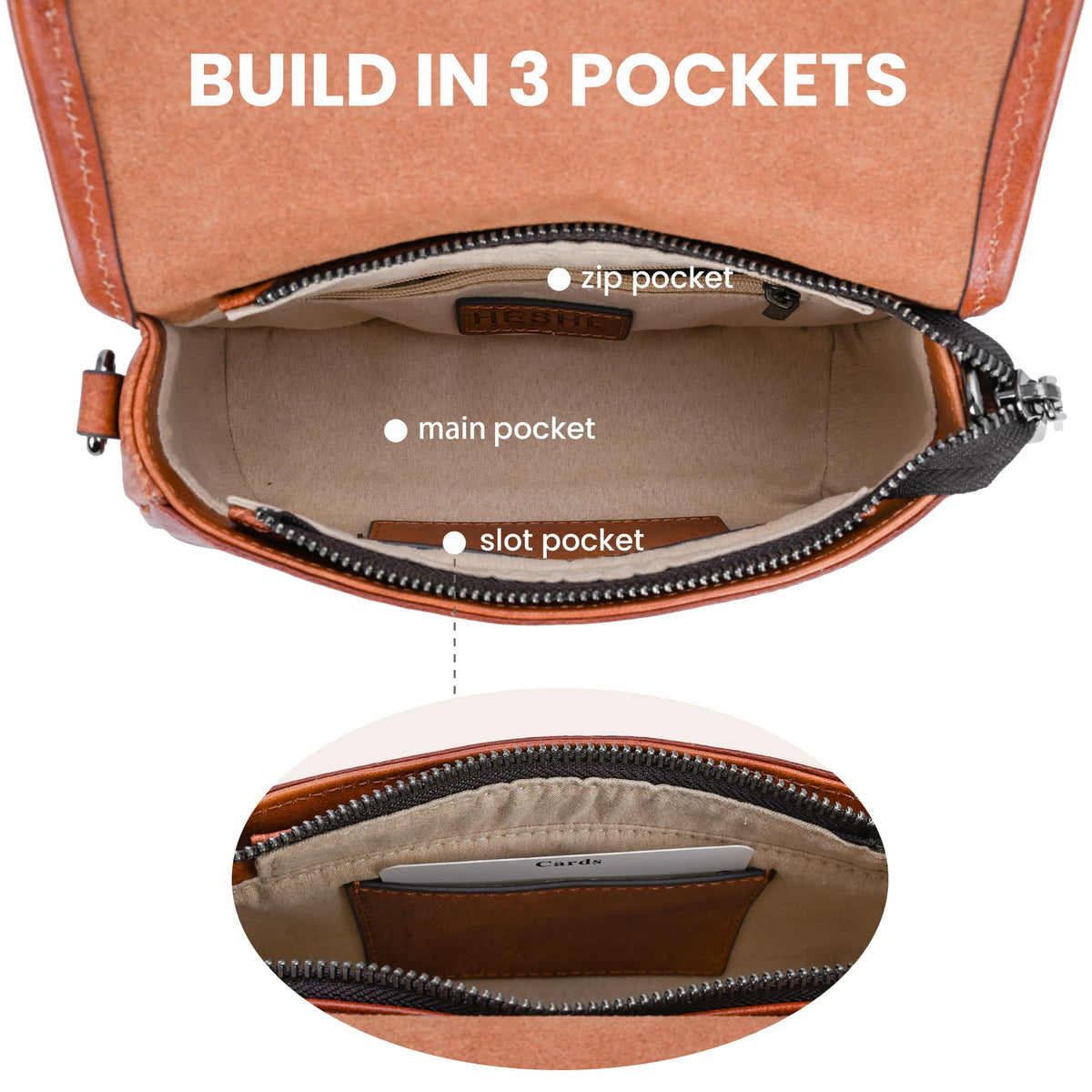 Leather Small Crossbody Bag Z199