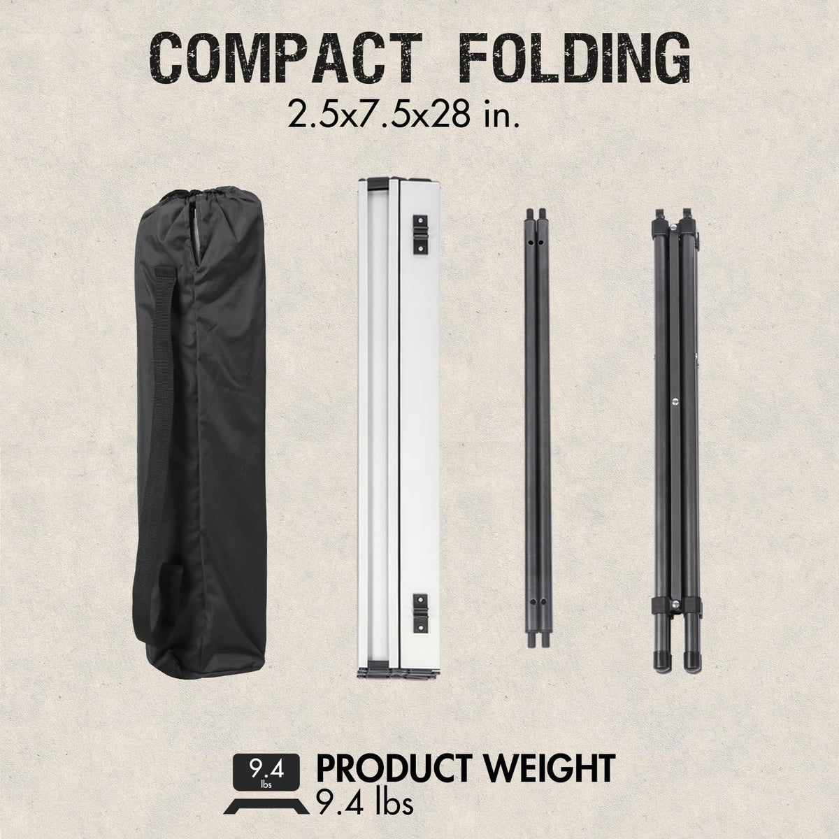 Lightweight Aluminum Folding Table X36973