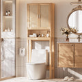 Over the Toilet Storage Cabinet with Rattan Doors G879153