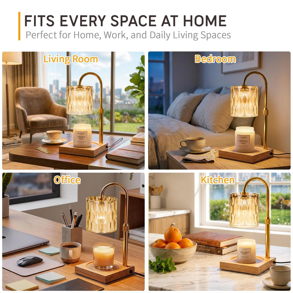 Adjustable Dimmable Candle Warmer Lamp with Timer E471668