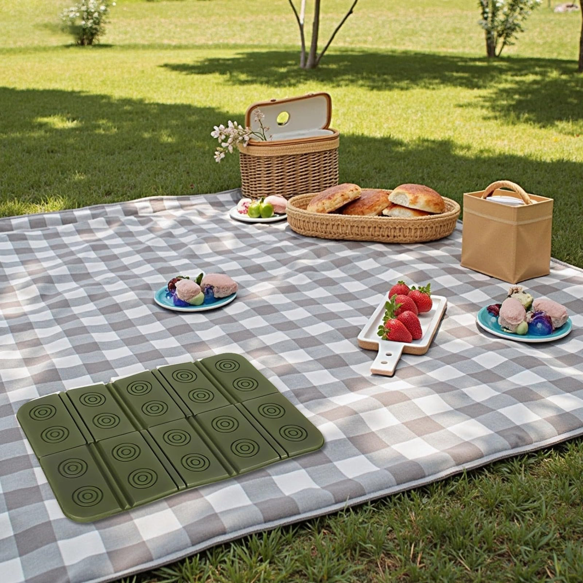 2 Pcs Waterproof Folding Foam Mats L52330