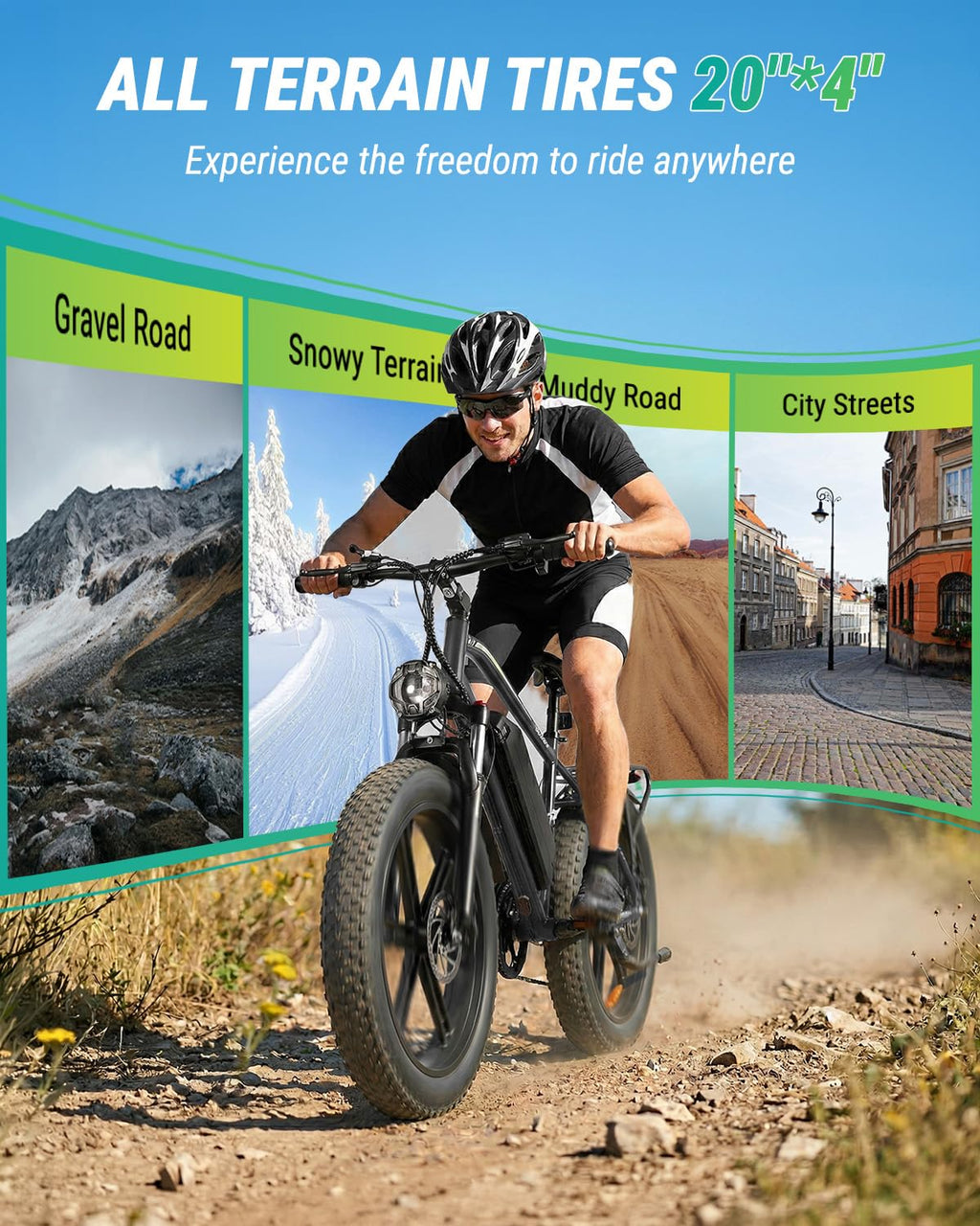 1000W Peak Electric Mountain Bike 48V 13Ah U453815