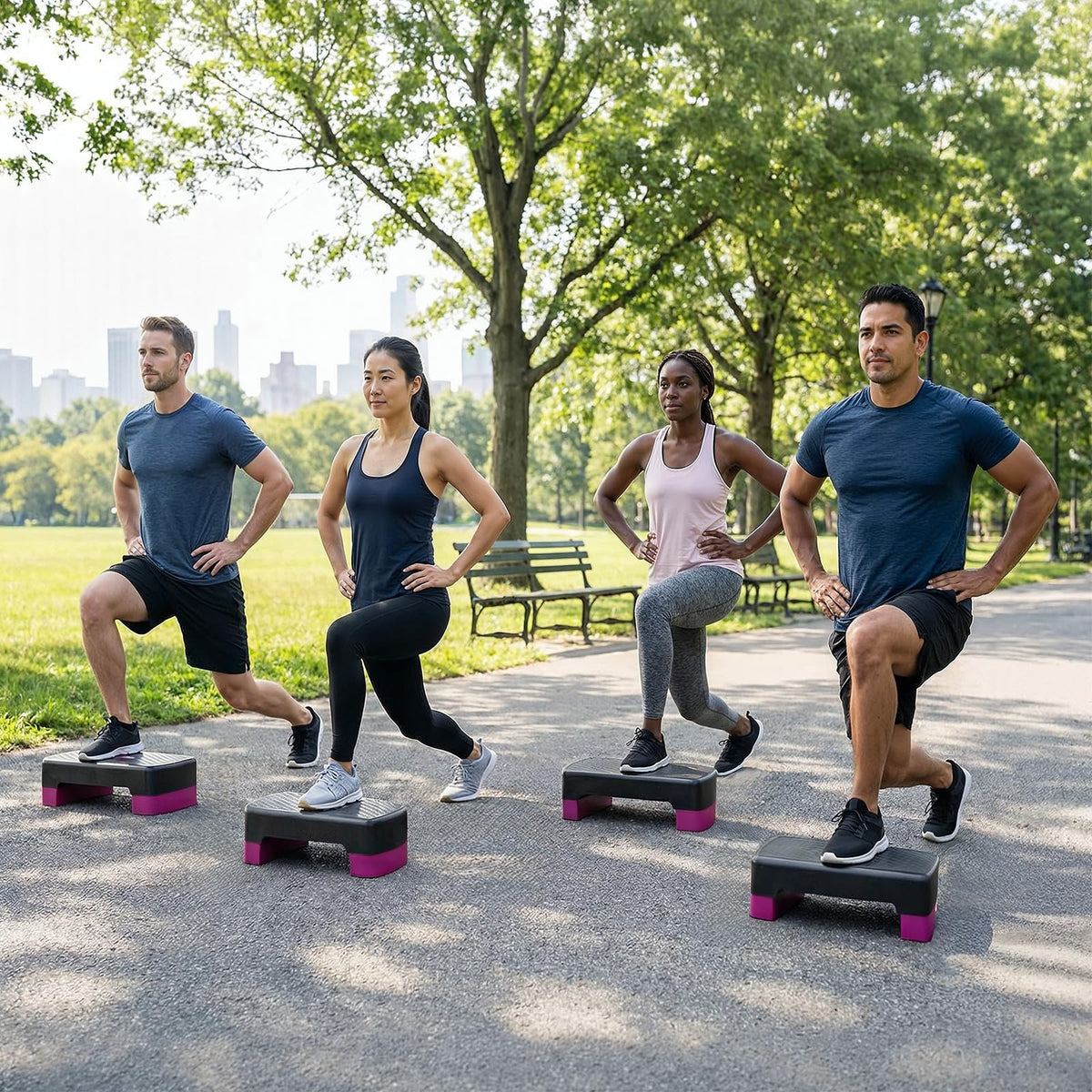 Aerobic Step Platform with Risers K1299