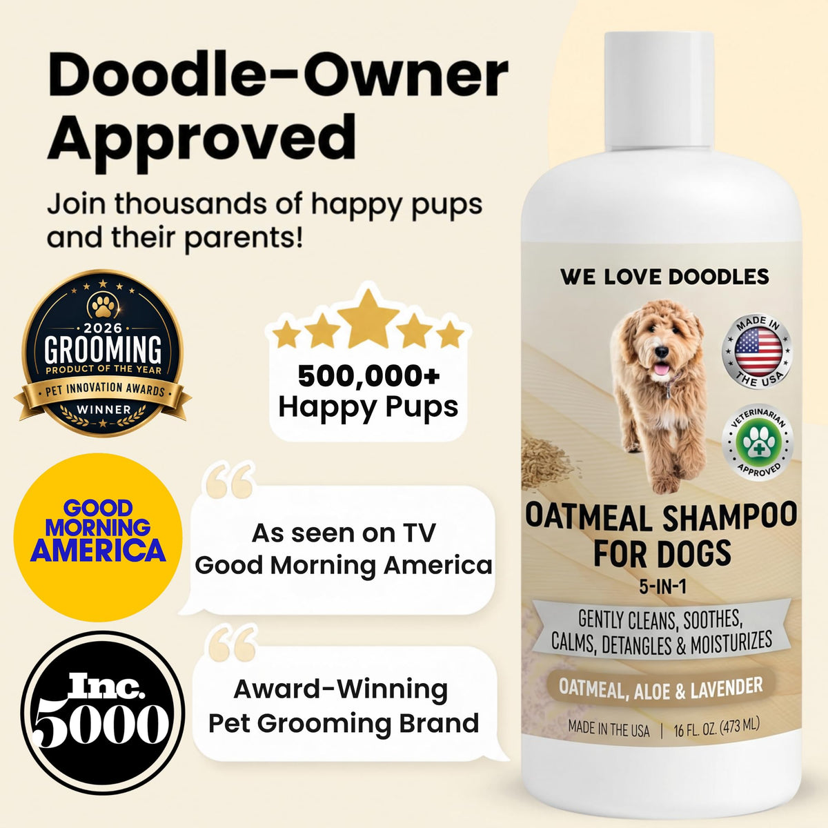 Oatmeal Shampoo & Conditioner for Dogs B3963