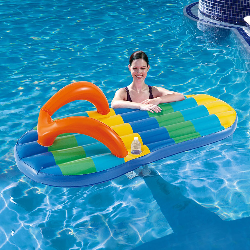 Striped Flip Flop Inflatable Pool Float P9766
