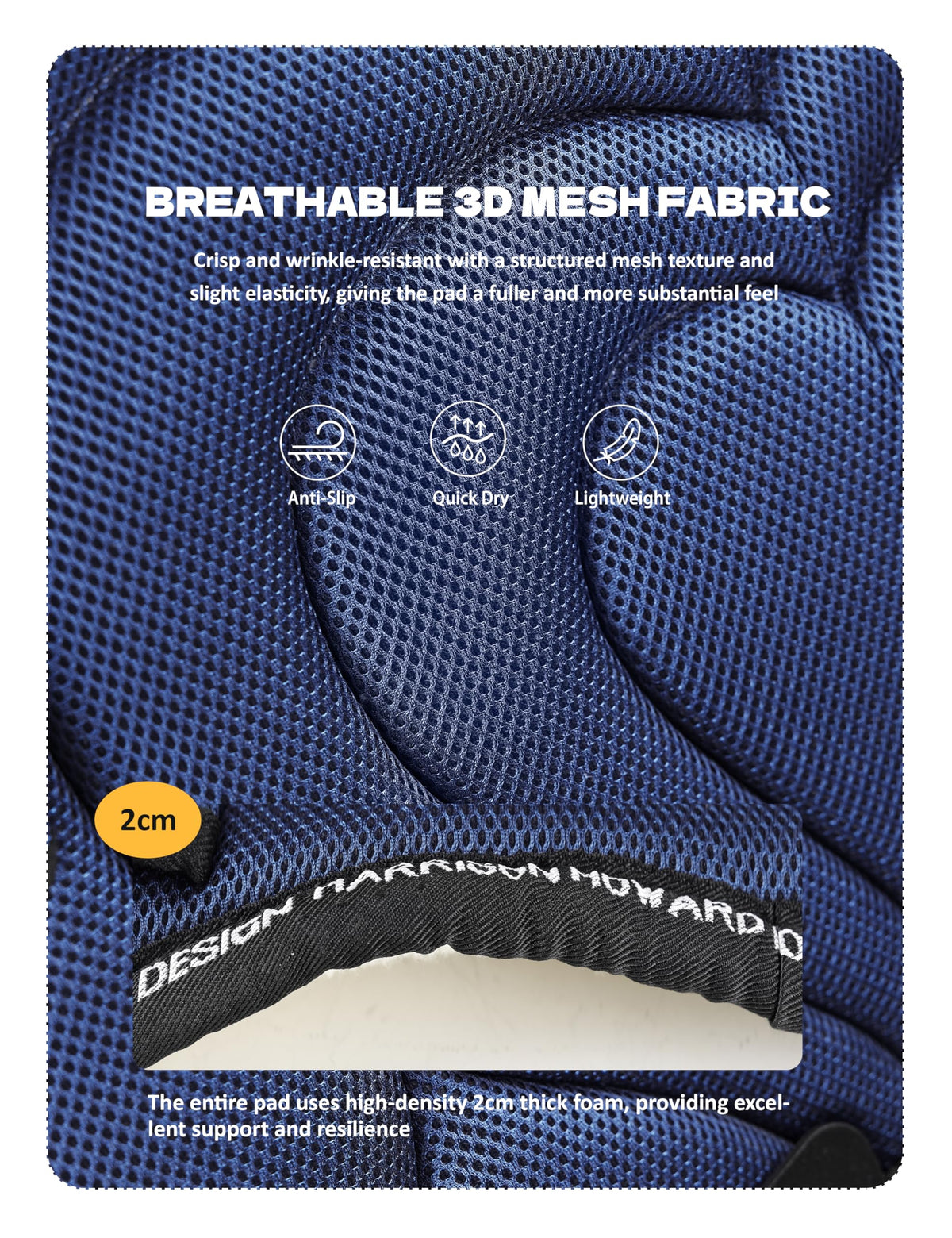 Mesh Bareback Horse Riding Pad with Girth D70962