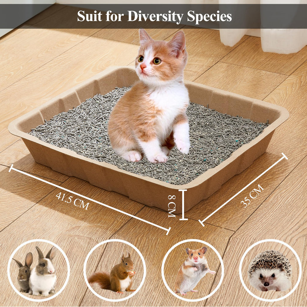 Disposable Cardboard Cat Litter Boxes 5 Pack F1435